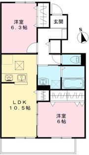 ユアメゾン益野Aの間取り画像