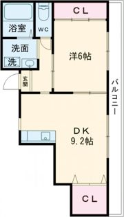 プチエレガンス河辺の間取り画像