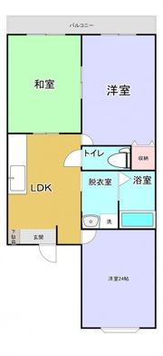 シティハイム宇土の間取り画像