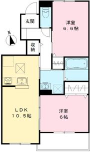 ユアメゾン益野Bの間取り画像