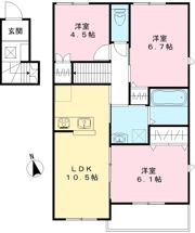ユアメゾン益野Bの間取り画像
