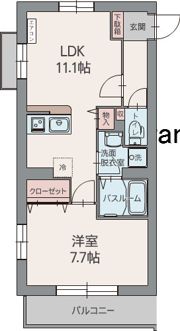 アネックス トガリーゼの間取り画像