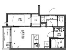 KEIAI RESIDENCE 東大宮Ⅱの間取り画像