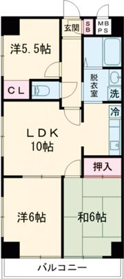 日神パレステージ河辺第2の間取り画像