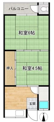 乙井マンションの間取り画像