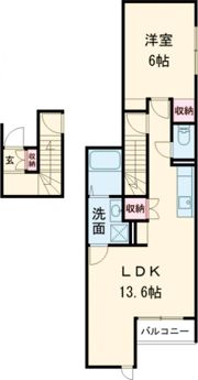 シャインS栄田の間取り画像