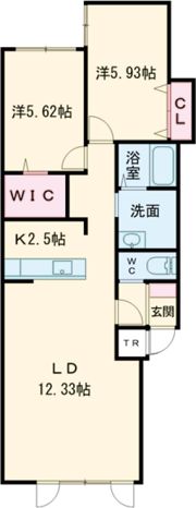 ateena11・21Bの間取り画像
