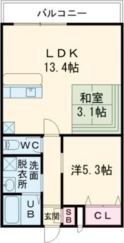 カルム御陵前の間取り画像