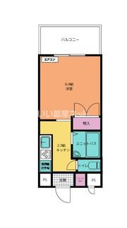 パレ・ドール高城・大分Ⅲの間取り画像