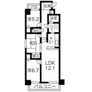 ラ・ポルテ桑名駅前の間取り画像