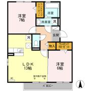 サンパティ Aの間取り画像