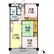 脇坂マンションの間取り画像