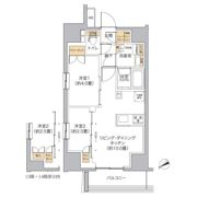 リビオメゾン新宿westの間取り画像