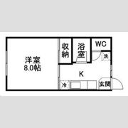 秋山コーポの間取り画像