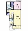 カンファタブル＿KⅡの間取り画像