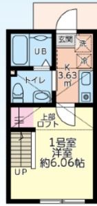 ルミオ霞ヶ関の間取り画像