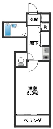 煉瓦館セシオンの間取り画像