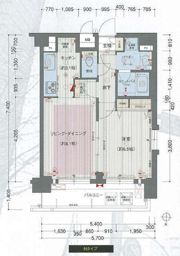 プレサンス名古屋STATIONアブソリュートの間取り画像