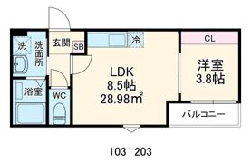GRADUS黒砂の間取り画像