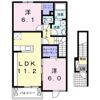 フレージュ パラッツォ Aの間取り画像