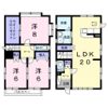 百人町戸建住宅Bの間取り画像
