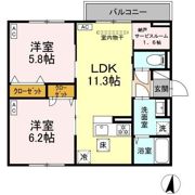 セレスティア向山の間取り画像