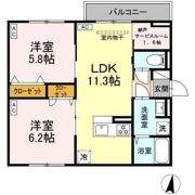 セレスティア向山の間取り画像