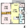 セレスティア向山の間取り画像