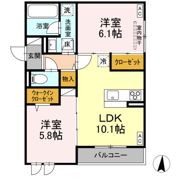 D-residence吉津の間取り画像
