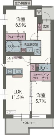 ユング フラウの間取り画像
