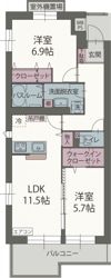 ユング フラウの間取り画像