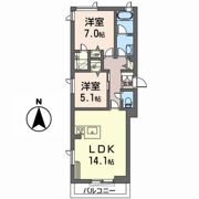 プレミアス長者の間取り画像