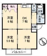 クレール丸山 IIの間取り画像