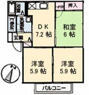 クレール華 A棟の間取り画像