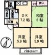 クレール華 A棟の間取り画像