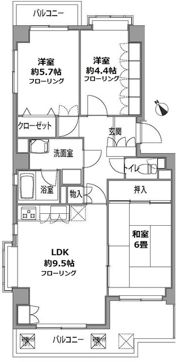 VIVRE三ツ境の間取り画像