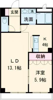 ロイヤルコーポ中川の間取り画像