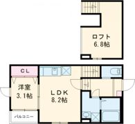 ハレクラニ鳥栖の間取り画像