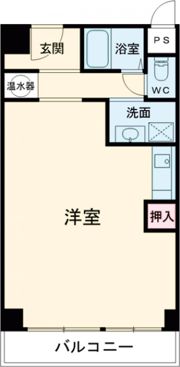花隈ダイヤハイツの間取り画像