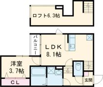 ハレクラニ鳥栖の間取り画像