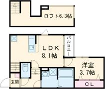 ハレクラニ鳥栖の間取り画像