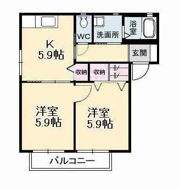 ノースヴェレッジ Ⅳ A棟の間取り画像