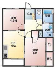 ビバリーガーデン大島Aの間取り画像