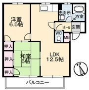 クローカス浜角壱番館の間取り画像