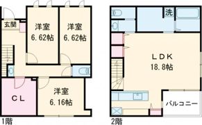 NiNE（ナイン）C棟の間取り画像