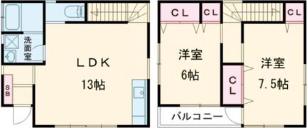 キャッツ アイの間取り画像