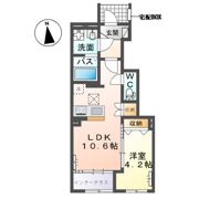 仮）しらさぎ2丁目新築アパートの間取り画像
