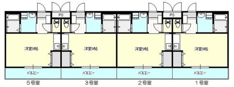 フェリオ川越の間取り画像