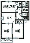コーポオカリナの間取り画像
