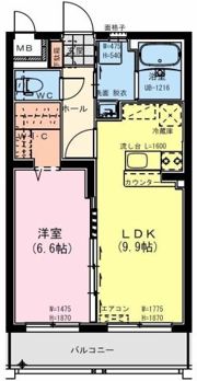 グレイス ボヌールの間取り画像